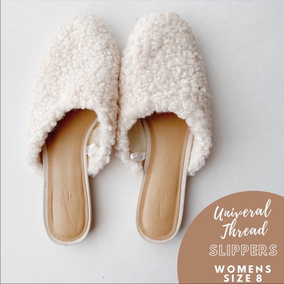 Universal Thread Shoes - Universal Thread Sherpa slides indoor outdoor sz 8